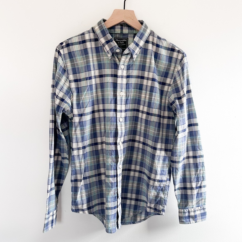 Abercrombie & Fitch plaid button down men’s small